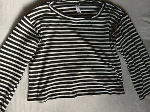 Zebra Pattern Crop T-shirt