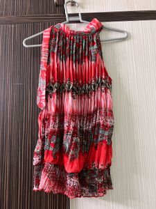 Red Printed Top