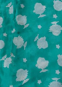 Bottle Green Floral Saree