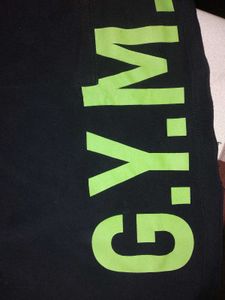 Black GYM Crop Top S size
