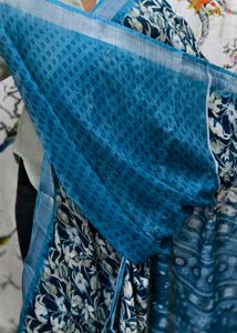 Floral Print Saree with Border