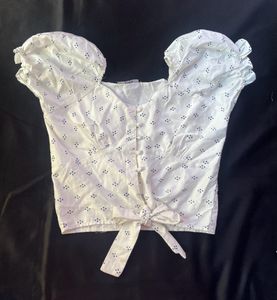 White Crop Top