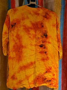 Tie-Dye Embroidered Kurta