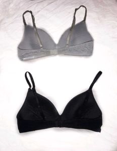 Comfortable Bra Set - Black &amp; Grey