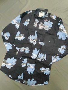 Floral Print Button-Down Shirt