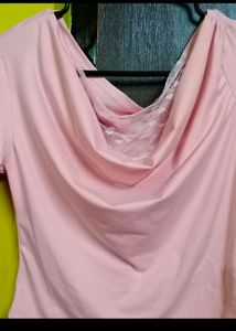Cowl Neck Y2K Patchwork Top