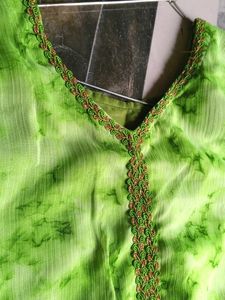 Green Stitched Sample Designer Suit
