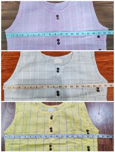 Combo of 3 Cut-sleeve Kurti For Summer