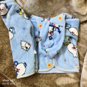 Cute Baby Blue Pajama Set
