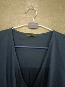Navy Blue Wrap Dress