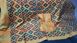 Beautiful Ethnic Ikat Pattern Saree