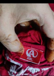 Red Embroidered Kurta Set