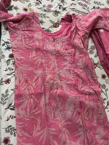 Pink Embroidered Kurta Set