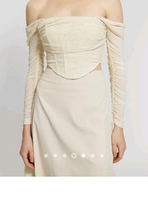 Off White Corset Top
