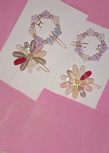 Elegant Floral Hair Clip Set