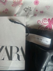 Zara Faux Leather Pants 164cm