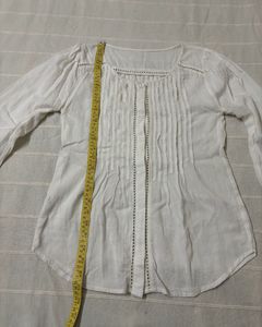 Embroidered White Tunic/Top