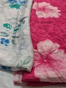 Floral Print Fabric In Combo 480/-