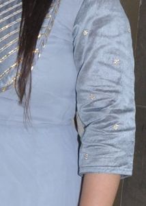 Elegant Grey Ethnic Gown