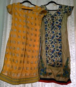 Combo 2 Silk Kurtas Large
