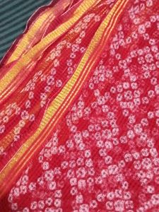 Rajasthani Red Saree