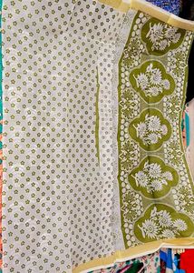 New Saree Bhavani Prints Cotton Doriya with Blouse