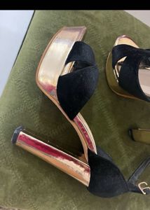 Black &amp; Gold Heels