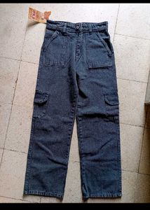 Charcoal Cargo Jeans