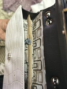 Black &amp; White Chain Bag