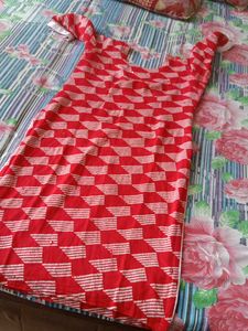 Red &amp; White Salwar Suit
