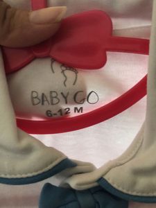 Baby Romper with Bowtie and Suspender Detail