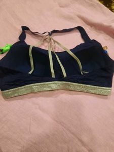 Navy Blue Sports Bra