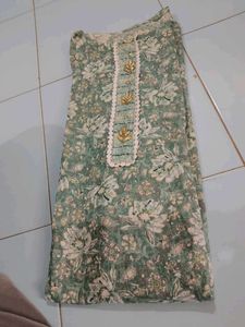 Pure Cotton Printed Kurta Set With Pant &amp; Dupatta