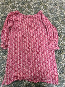 Pink Patterned Top