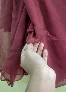 Long And Wide Maroon Dupatta♥️