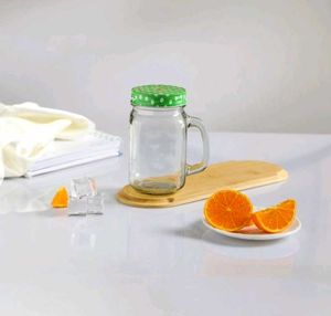 Soogo Mason Jar With Lid And Straw (450 MI) - 2