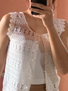 White Lace Sleeveless Slip