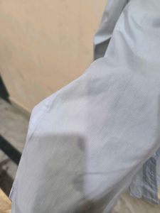 Sky Blue Shirt With White Stripes From Pan Amarica