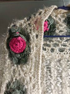 Floral Wool Shrug