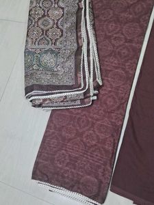 Neeru's Brown Embellished Salwar Suit