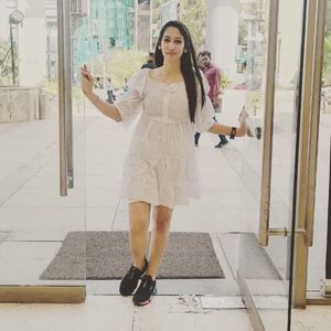 White Puff Sleeve Mini Dress