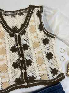 Brown Knitted Top