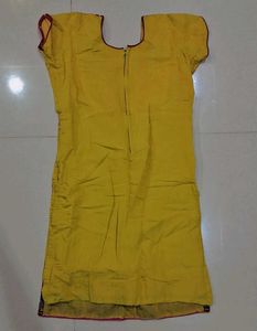 Yellow Embroidered Kurta