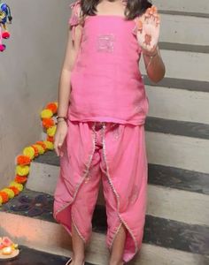 Kurti and Dhoti Set for Girls