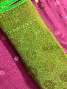 Brand New Gorgeous Green Saree