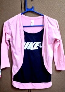 Pink N Black Top