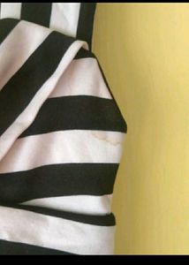 Striped Black &amp; White Dress