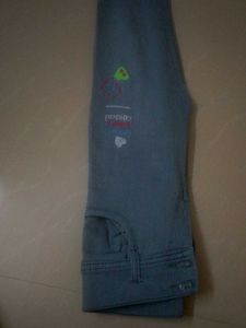 Embroidered Light Wash Jeans