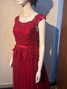 Elegant Red Ethnic Gown