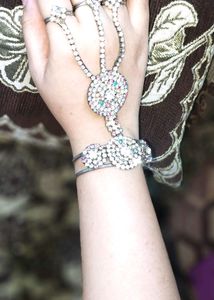 Braslate Bridal stone work fancy stichable
